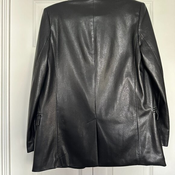 Zara France Faux Leather Jacket, Size S - Picture 6 of 6
